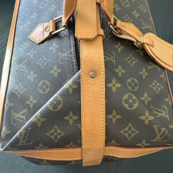 Louis Vuitton Brown Monogram Duffel Bag with Vachetta Leather - Picture 8 of 14